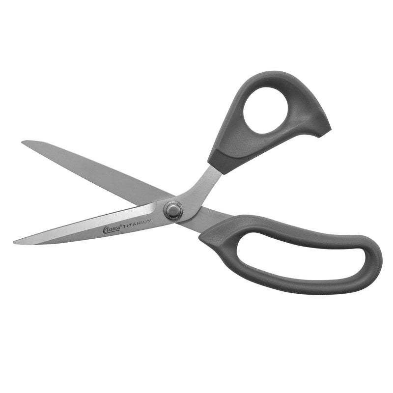 Clauss 18080 9-Inch Bent Titanium Bonded Adjustable Tension Shears with Extra Large Ultraflex Handles, Grey - Image 5